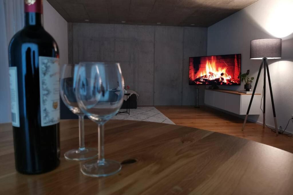 Moderne Ferienwohnung Rhenum Mit Wallbox Waldshut-Tiengen Dış mekan fotoğraf